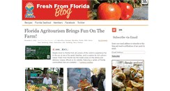 Desktop Screenshot of freshfromfloridablog.com
