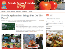 Tablet Screenshot of freshfromfloridablog.com